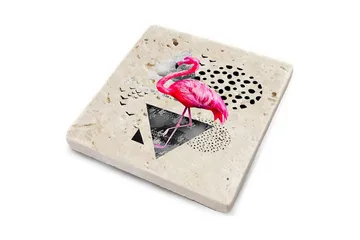 Glasunderlägg 4-pack - Flerfärgad - Inredning - Dekoration & inredningsdetaljer - Bordsdekoration - Glasunderlägg