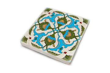 Glasunderlägg 4-pack - Turkos/Grön - Inredning - Dekoration & inredningsdetaljer - Bordsdekoration - Glasunderlägg