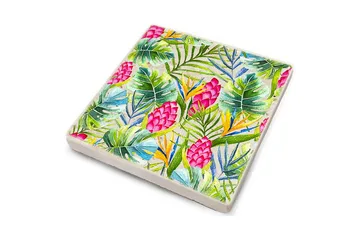 Glasunderlägg 4-pack - Flerfärgad - Inredning - Dekoration & inredningsdetaljer - Bordsdekoration - Glasunderlägg