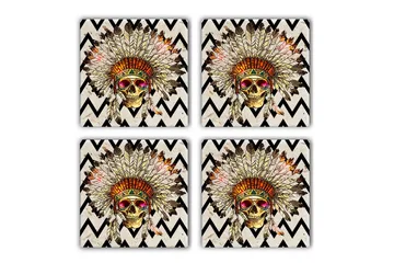 Glasunderl ägg 4-pack - Flerfärgad - Inredning - Dekoration & inredningsdetaljer - Bordsdekoration - Glasunderlägg