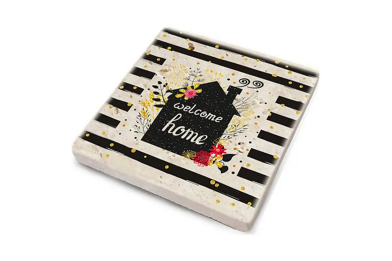 Glasunderlägg 4-pack - Flerfärgad - Inredning - Dekoration & inredningsdetaljer - Bordsdekoration - Glasunderlägg