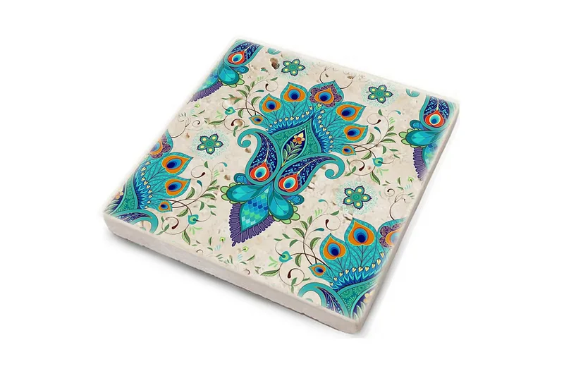 Glasunderlägg 4-pack - Flerfärgad - Inredning - Dekoration & inredningsdetaljer - Bordsdekoration - Glasunderlägg