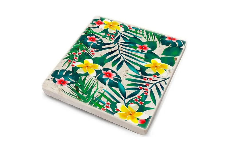 Glasunderlägg 4-pack - Flerfärgad - Inredning - Dekoration & inredningsdetaljer - Bordsdekoration - Glasunderlägg