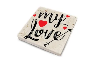 Glasunderlägg 4-pack - Flerfärgad - Inredning - Dekoration & inredningsdetaljer - Bordsdekoration - Glasunderlägg