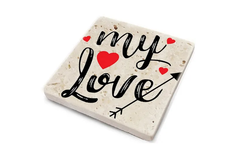 Glasunderlägg 4-pack - Flerfärgad - Inredning - Dekoration & inredningsdetaljer - Bordsdekoration - Glasunderlägg