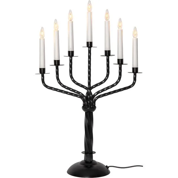 Bore Adventsljusstake 38 cm - Ljusstake i Metall för Advent - Svart - Inredning - Dekoration & inredningsdetaljer - Julpynt & juldekoration