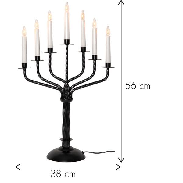 Bore Ljusstake 38 cm - svart - Inredning - Dekoration & inredningsdetaljer - Julpynt & juldekoration