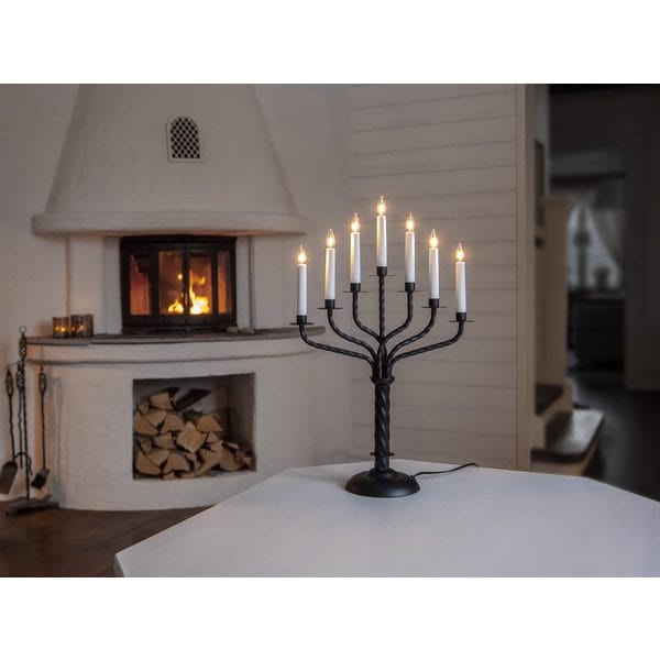Bore Ljusstake 38 cm - svart - Inredning - Dekoration & inredningsdetaljer - Julpynt & juldekoration