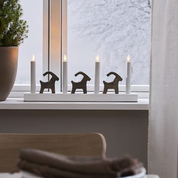 Bruse Julbockar 43 cm - Ljusstake i Trä - Vit - Inredning - Dekoration & inredningsdetaljer - Julpynt & juldekoration