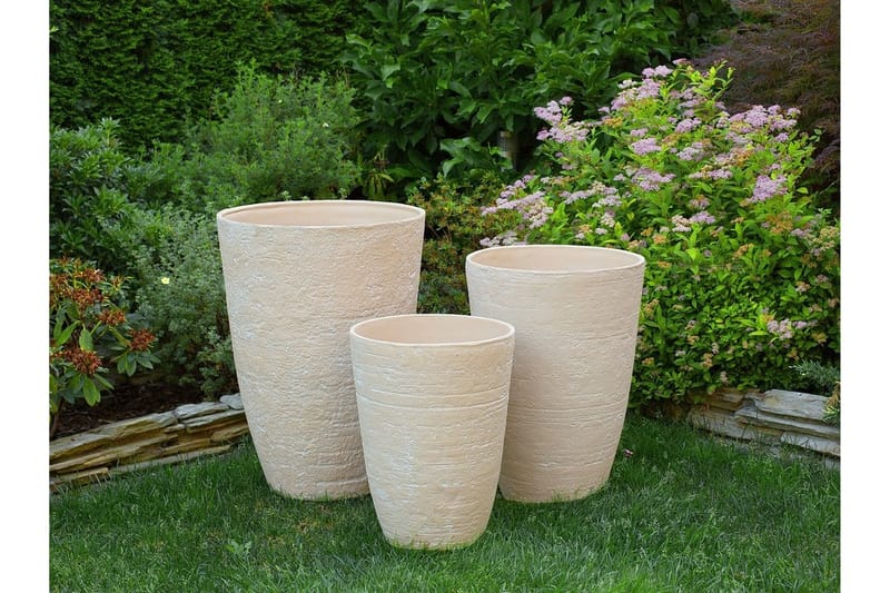 Camia Kruka 35.5 cm - Beige - Inredning - Dekoration & inredningsdetaljer - Krukor & ytterkrukor