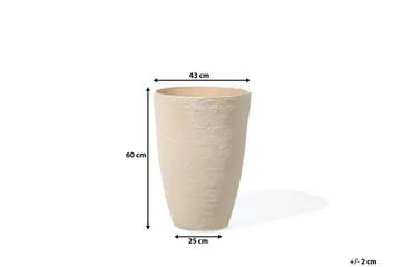 Camia Kruka 43 cm - Beige - Inredning - Dekoration & inredningsdetaljer - Krukor & ytterkrukor - Utomhuskruka