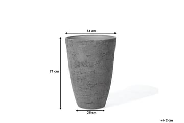 Camia Kruka 51 cm - Grå - Inredning - Dekoration & inredningsdetaljer - Krukor & ytterkrukor - Utomhuskruka