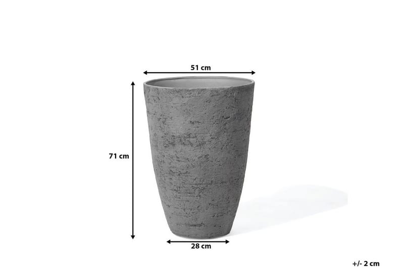 Camia Kruka 51 cm - Grå - Inredning - Dekoration & inredningsdetaljer - Krukor & ytterkrukor - Utomhuskruka