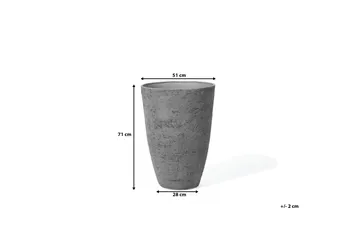 Camia Kruka 51 cm - Grå - Inredning - Dekoration & inredningsdetaljer - Krukor & ytterkrukor - Utomhuskruka