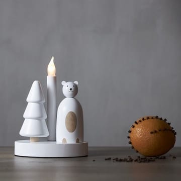 Christmas Joy Ljusstake 16 cm - vit - Inredning - Dekoration & inredningsdetaljer - Julpynt & juldekoration