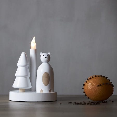 Christmas Joy Ljusstake 16 cm - vit - Inredning - Dekoration & inredningsdetaljer - Julpynt & juldekoration