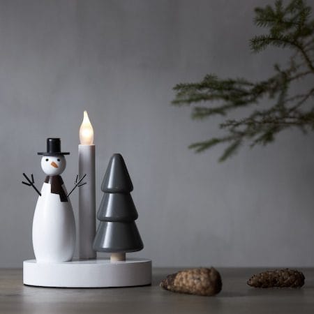 Christmas Joy Ljusstake 16 cm - vit - Inredning - Dekoration & inredningsdetaljer - Julpynt & juldekoration