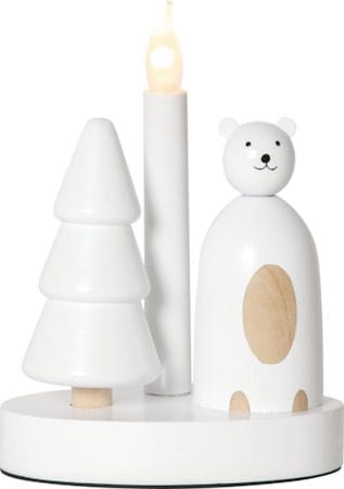 Christmas Joy Ljusstake 16 cm - vit - Inredning - Dekoration & inredningsdetaljer - Julpynt & juldekoration