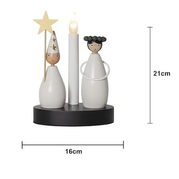Christmas Joy Ljusstake 16 cm - vit - Inredning - Dekoration & inredningsdetaljer - Julpynt & juldekoration