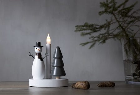 Christmas Joy Ljusstake 16 cm - vit - Inredning - Dekoration & inredningsdetaljer - Julpynt & juldekoration
