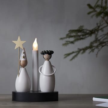 Christmas Joy Ljusstake 16 cm - vit - Inredning - Dekoration & inredningsdetaljer - Julpynt & juldekoration
