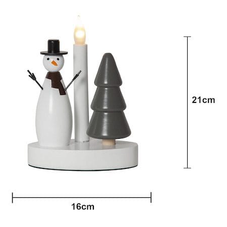 Christmas Joy Ljusstake 16 cm - vit - Inredning - Dekoration & inredningsdetaljer - Julpynt & juldekoration