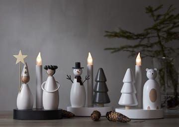 Christmas Joy Ljusstake 16 cm - vit - Inredning - Dekoration & inredningsdetaljer - Julpynt & juldekoration