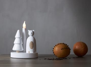 Christmas Joy Ljusstake 16 cm - vit - Inredning - Dekoration & inredningsdetaljer - Julpynt & juldekoration