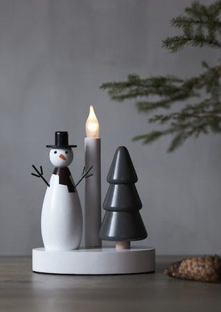 Christmas Joy Ljusstake 16 cm - vit - Inredning - Dekoration & inredningsdetaljer - Julpynt & juldekoration