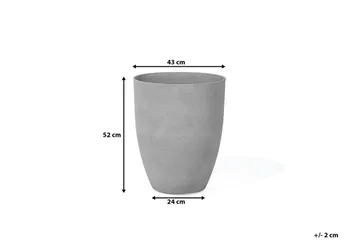 Croton Kruka 43 cm - Grå - Inredning - Dekoration & inredningsdetaljer - Krukor & ytterkrukor - Utomhuskruka