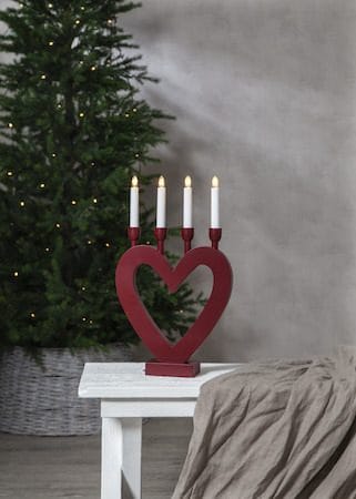 Dala Ljusstake 27 cm - röd - Inredning - Dekoration & inredningsdetaljer - Julpynt & juldekoration