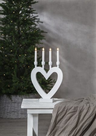 Dala Ljusstake 27 cm - vit - Inredning - Dekoration & inredningsdetaljer - Julpynt & juldekoration