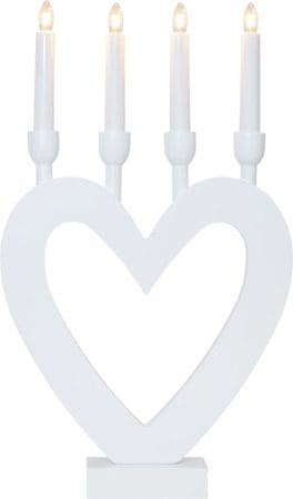 Dala Ljusstake 27 cm - vit - Inredning - Dekoration & inredningsdetaljer - Julpynt & juldekoration