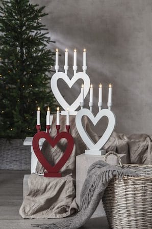 Dala Ljusstake 27 cm - vit - Inredning - Dekoration & inredningsdetaljer - Julpynt & juldekoration