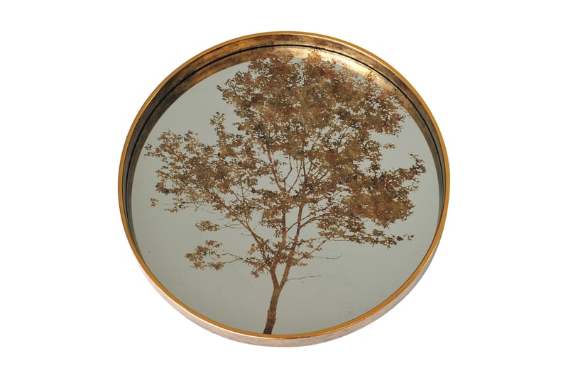 Dekorationsfat Azuelo 45 cm Runt - Guld - Inredning - Dekoration & inredningsdetaljer