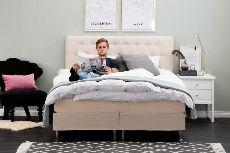 Sängben 13 cm 4-pack Metall - Grå|Beige - Inredning - Dekoration & inredningsdetaljer - Dekorbeslag - Beslag - Möbelben