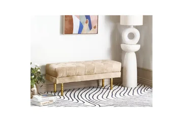 Sittbänk Roseville Beige/guld - Beige/guld - Inredning - Dekoration & inredningsdetaljer - Dekorbeslag - Beslag - Möbelben