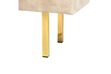 Sittbänk Roseville Beige/guld - Beige/guld - Inredning - Dekoration & inredningsdetaljer - Dekorbeslag - Beslag - Möbelben