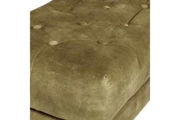 Sittbänk Roseville Grön/guld - Grön/guld - Möbler - Hallmöbler - Hallbänk