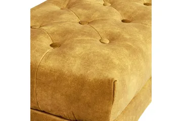 Sittbänk Roseville Gul/Guld - Gul/Guld - Möbler - Hallmöbler - Hallbänk