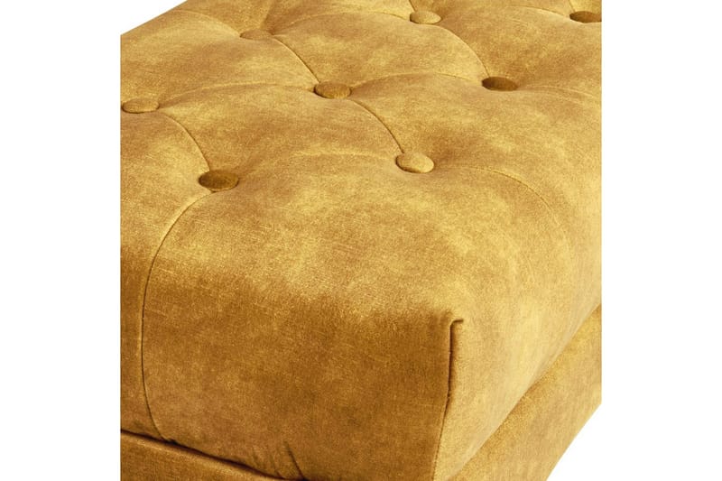 Sittbänk Roseville Gul/Guld - Gul/Guld - Möbler - Hallmöbler - Hallbänk