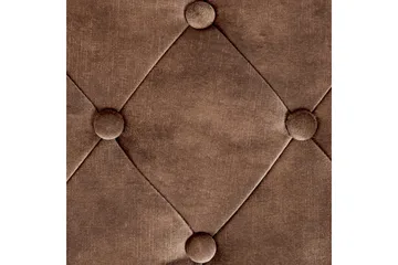 Sittbänk Roseville Mörkbrun/Guld - Mörkbrun/Guld - Möbler - Hallmöbler - Hallbänk