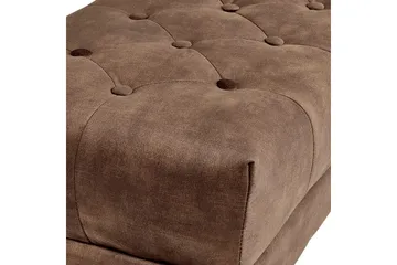 Sittbänk Roseville Mörkbrun/Guld - Mörkbrun/Guld - Möbler - Hallmöbler - Hallbänk