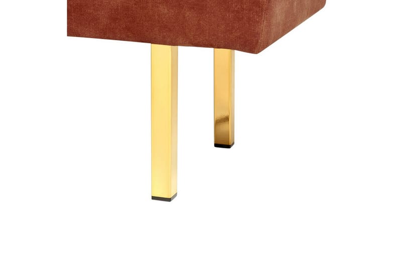 Sittbänk Roseville Rött/guld - Rött/guld - Möbler - Hallmöbler - Hallbänk