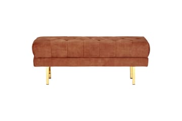Sittbänk Roseville Rött/guld - Rött/guld - Möbler - Hallmöbler - Hallbänk
