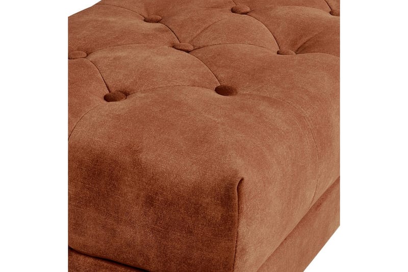 Sittbänk Roseville Rött/guld - Rött/guld - Möbler - Hallmöbler - Hallbänk