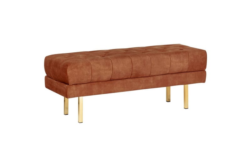 Sittbänk Roseville Rött/guld, Rött/guld