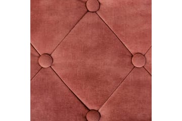 Sittbänk Roseville Rosa/guld - Rosa/guld - Möbler - Hallmöbler - Hallbänk