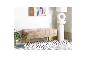 Sittbänk Roseville Taupe/guld - Taupe/guld - Inredning - Dekoration & inredningsdetaljer - Dekorbeslag - Beslag - Möbelben