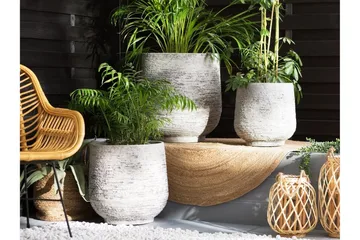 Dioni Kruka 36 cm - Grå - Inredning - Dekoration & inredningsdetaljer - Krukor & ytterkrukor - Utomhuskruka